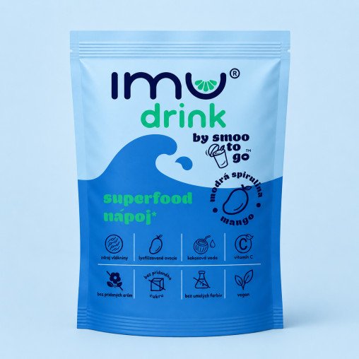 IMU DRINK - MODRÁ SPIRULINA / MANGO