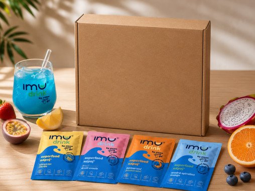 IMU DRINK BOX – mix príchutí, 10 ks